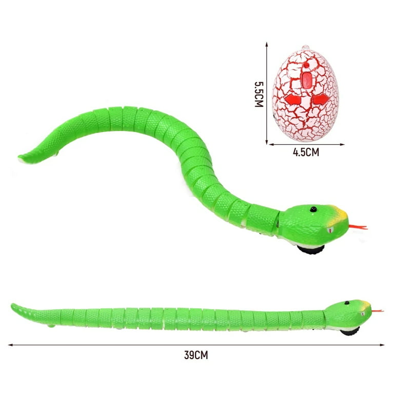 Toy rc de toy snake de controle remoto, movimento rápido para crianças,  verde em Promoção na Americanas