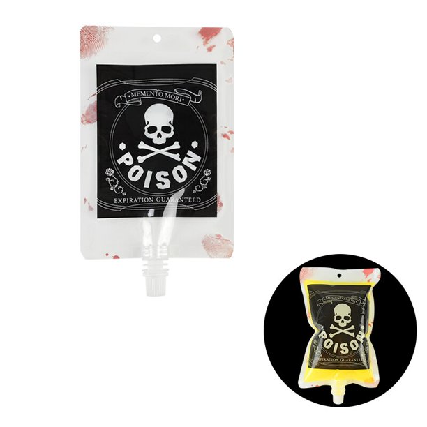 Bolsa contenedora de bebidas para Halloween, suministros de decoración para Halloween, piezas de sangre de vampiro, Zombie, accesorios para bebidas, 5 o 10 unidades