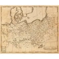 thumbnail image 2 of Arrowsmith, Aaron 23x20 Black Modern Framed Museum Art Print Titled - Prussian States, 1812, 2 of 4