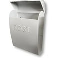 thumbnail image 2 of NACH UH-1001GRY Stylish Decorative Sylvia Euro Chic Mail Box, Galvanized, 15 x 12 x 5.25 Inches, Large, Gray, 2 of 5