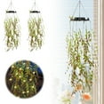 thumbnail image 2 of ‌Solar Lights Hanging With LED For Garden & Balcony Features: Stained Glass Hangers for Windows Glass Heart Ornament Ice Rocks Bead Garland Shiny Bead Garland 6ft Clear Beads Roll Decorative Beads, 2 of 9