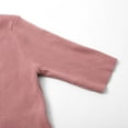 thumbnail image 5 of YEJIMAN Elbow-Length T-shirt, Pink Oversized Tshirts For Women, Women's Sweater Slim Fit Half Neck 5 Five Point Mid Sleeve Base Sweater Top,, 5 of 9