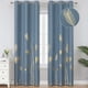 thumbnail image 1 of Cortinas Estelar Textiler 97x213 cm en forma de hoja de palma en oro azul, 1 of 9