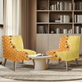 thumbnail image 4 of HELLHERO Stretch Elastic Bottom Armless Accent Chair Cover Slipcover for Banquets, Stain Protection Armless Accent Chair Washable Cover, Sunflower Spotted Pattern, 4 of 8