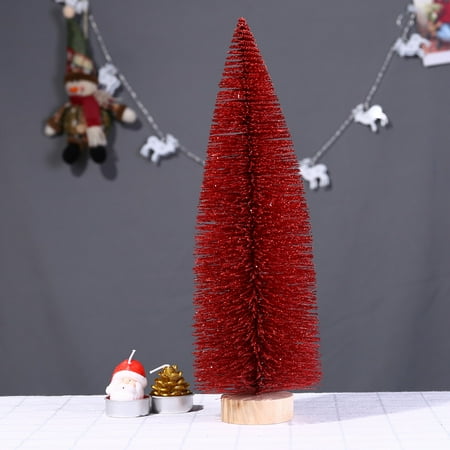 Whistler Christmas Craft Show Christmas Tree Mini Pine Tree With Wood Base DIY Crafts Home Table Top Decor ()