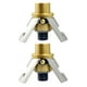 thumbnail image 1 of 2 piezas de acero inoxidable Tapón de vino Sellador al vacío Tapón de botella de vino espumoso Tapón de champán sellado con escala Tim (dorado), 1 of 5