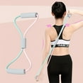 thumbnail image 6 of Resistance Band with Handles, Figure 8 Tension Rope Stretch Bands for Exercise, Shoulder Biceps Chest Arm Workout Equipment, 8 Shaped Elastic Pull Yoga Tension Rope, 6 of 7