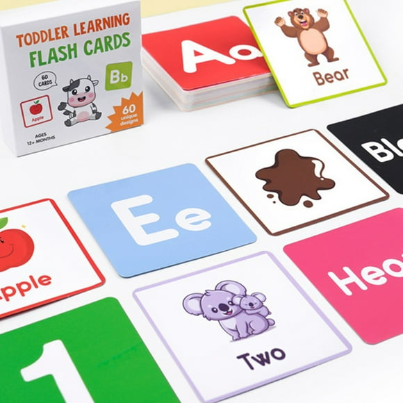 Oliegs Cards Set For Toddlers Learning 60pcs Cards Early Childhood Educational Card Set A