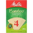 thumbnail image 1 of Melitta Super Premium No. 4 Cone Coffee Filters, Bamboo, 80 Count, 1 of 4