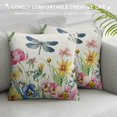 thumbnail image 3 of Qinduosi Spring Pillow Covers Inch Set of , Watercolor Butterfly Flower Decor Farmhouse Throw Pillows Spring Decorations Floral Pillowcase Square Outdoor Cushion Case for, 3 of 5
