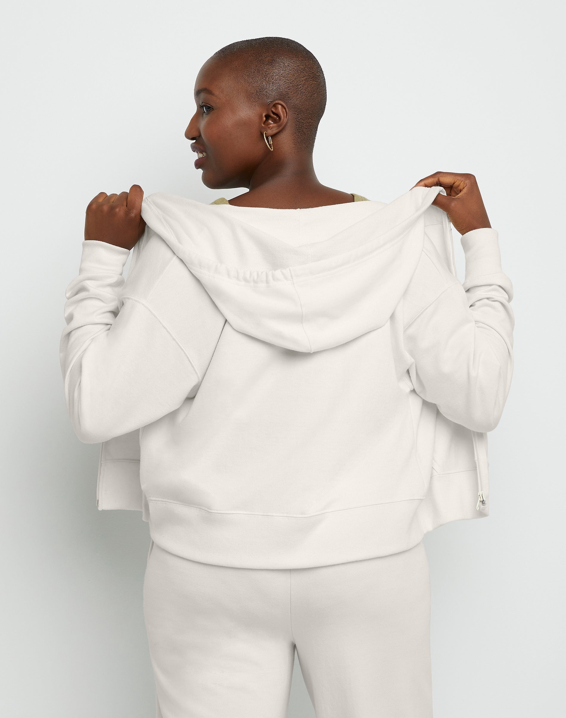 Hanes Hoodie Womens French Terry Zip Sweatshirt Originals Relaxed Fit Lighweight