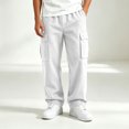 thumbnail image 4 of Timegard Fall Clothes for Girls Boys Lightweight Sweatpants Cargo Unisex Baggy Comfy Elastic Waist Kids Casual Pants, 4 of 9