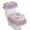 Purple, variant on wenqiang 3 Pcs/Set Toilet Seat Cover Set Lace Floral Print Closestool Protector Toilet Cushion Pad Bathroom Decor toilet seat cover