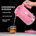 thumbnail image 4 of OVENTE Electric Kettle Hot Water Heater 1.8 Liter - BPA Free Fast Boiling Cordless Water Warmer - Auto Shut Off Instant Water Boiler for Coffee & Tea Pot - Pink KP413P, 4 of 9