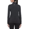 thumbnail image 2 of Callaway Women's Lightweight Long Sleeve Quarter-Zip Jacket (Ebony Heather, Small), 2 of 2