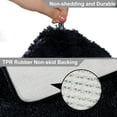 thumbnail image 4 of Astarin Soft and Plush Modern Non-Slip Black Microfiber Bath Rug, 20" x 32", Super Absorbent, 4 of 5