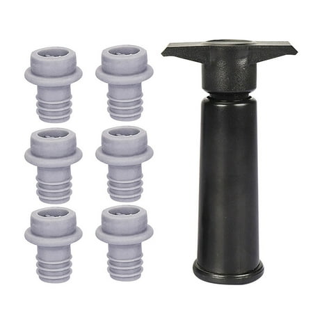 

Grandest Birch Reusable Wine Bottle Stopper Sealing Vacuum Air Pump Sealer Plugger Silicone Cap Air Pump Easy Operation Sealing Pr