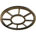 thumbnail image 2 of 18"OD x 6 1/2"ID x 1/2"P Grace Architectural Grade PVC Pierced Ceiling Medallion, Antiqued Brass, 2 of 10