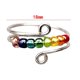 thumbnail image 1 of Ahuyentar la ansiedad Cuentas de arcoíris Anillos antiestrés Alivio del estrés Anillo ajustable Regalo, 1 of 2