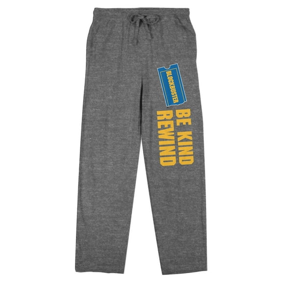 Blockbuster Be Kind Rewind Women's Heather Gray Sleep Pajama Pants-Medium