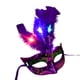 thumbnail image 2 of Women Venetian LED Mask Masquerade Fancy Dress Party Princess Feather Masks, 2 of 2