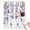White Butterfly Flower, variant on White Butterfly Flower Pattern Blanket,Comfortable Soft Flannel Throw Blanket,All Season,Warm Lightweight Blankets for Sofa Bed Couch Living Room Chair,30"x40"