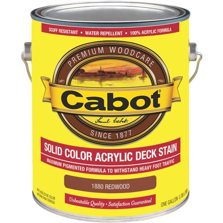UPC 080351118807 product image for Cabot Solid Color Acrylic Deck Stain-REDWOOD SOLID DECK STAIN | upcitemdb.com