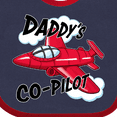 thumbnail image 4 of Inktastic Daddys Co-pilot for Fathers Day Boys or Girls Baby Bib, 4 of 4