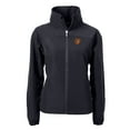 thumbnail image 2 of Women's Cutter & Buck  Black Baltimore Orioles Charter Eco Recycled Full-Zip Jacket, 2 of 3