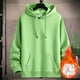 thumbnail image 1 of pstuiky camisas de manga larga para hombre, Chaqueta con capucha gruesa de manga larga de color liso para hombre tops de invierno para hombre l, 1 of 9
