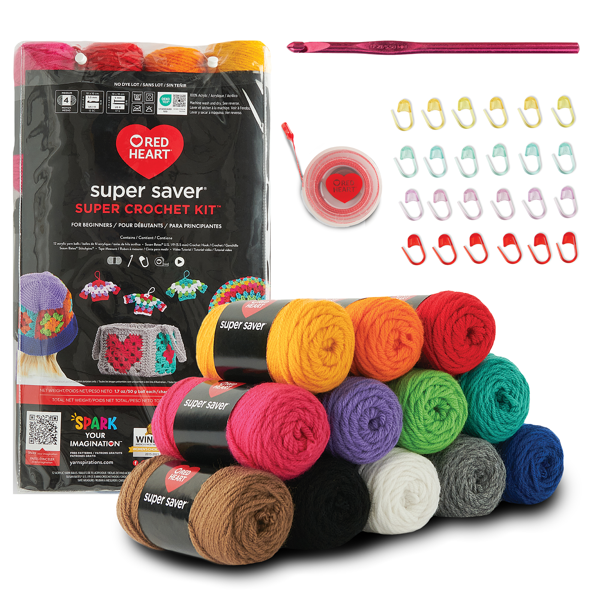 Red Heart Super Saver Super Crochet Kit photo 1