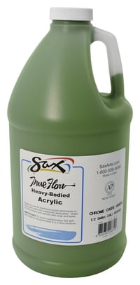 Sax True Flow Heavy Body Acrylic Paint, Half Gallon, Chrome Oxide Green