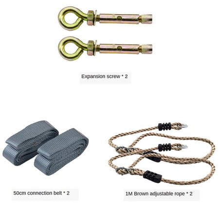 Swing Connection 50cm Hanging Hook And 1M Rope Sets DIY 100KG 6PCS