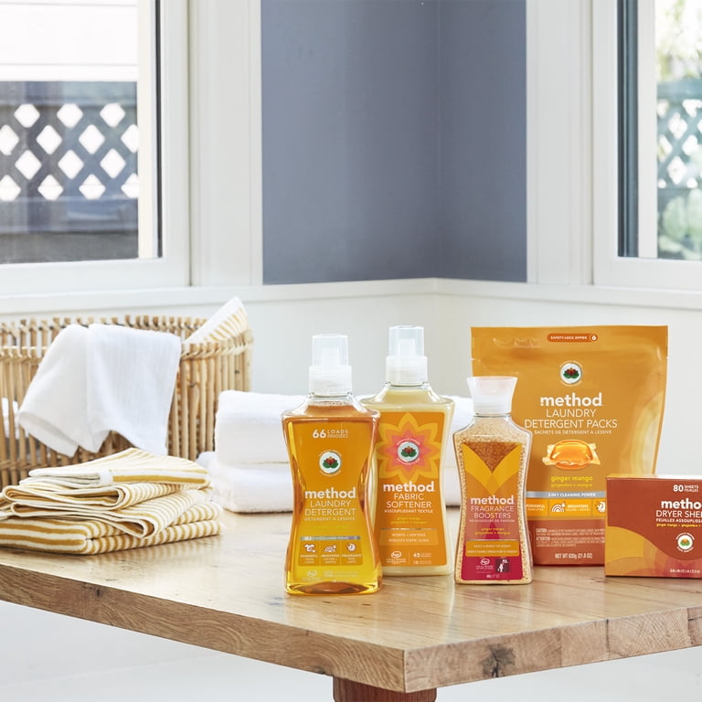 Method Ginger Mango Scent Fabric Softener Liquid, Laundry