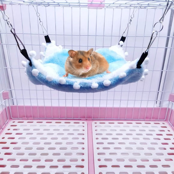 Hamaca de felpa para mascotas que mantiene el calor, cama colgante para dormir para hámster, planeador del azúcar