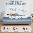 thumbnail image 3 of MOONORAH Queen Mattress Topper, Extra Thick Mattress Pad Cover for Back Pain with 8-21" Deep Pocket, White, 3 of 8