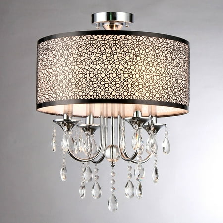 - Warehouse of Tiffany Shane RL7901/4 Crystal Semi Flush Mount Light
