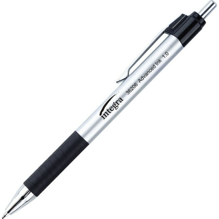 UPC: 0035255362061 | Integra ITA36206 0.7 mm Advanced Ink Retractable Pen – Black – 12 Count