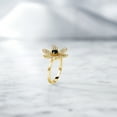 thumbnail image 5 of Gem Stone King 1.20 Ct Round Black Onyx 18K Yellow Gold Plated Silver Ring, 5 of 5