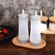 thumbnail image 4 of Botellas de plástico para salsa, dispensadores exprimibles para cocina, color gris, 4 Uds., 4 of 6