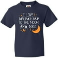 thumbnail image 3 of Inktastic I Love My Pap Pap To The Moon and Back Youth T-Shirt, 3 of 5