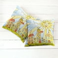 thumbnail image 6 of Ambesonne Garden Throw Pillow Cover 2 Pack, like Smiling Sun, 20", Multicolor, 6 of 7
