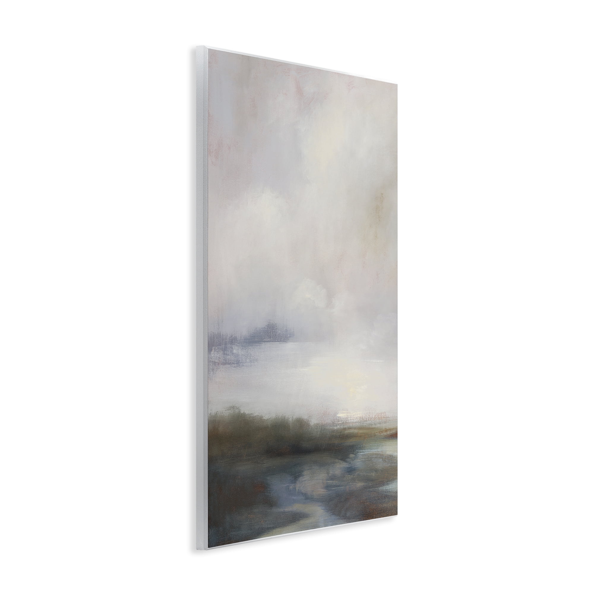 Stupell Industries Foggy Grey Landscape Landscape & Nature Painting Unframed Art Print Wall Art, 13 x 19