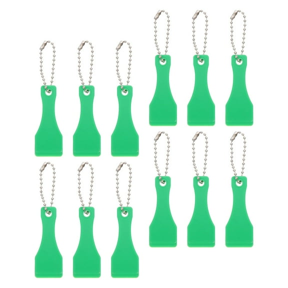 20 Pcs Plastic Ticket Scratcher Lottery Scraping Tools Green