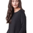 thumbnail image 3 of Modal Long Sleeve Drop Shoulder A Line Top, 3 of 3