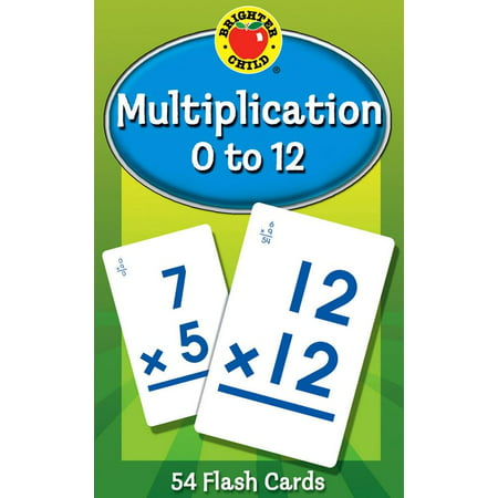 Multiplication 0 to 12 Flash Cards (Paperback) (Best Math Flash Card App)
