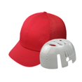 thumbnail image 3 of Gorra de béisbol con protección cómoda para la cabeza, ideal para talleres, fábricas y lugares de trabajo. Rojo, 3 of 8