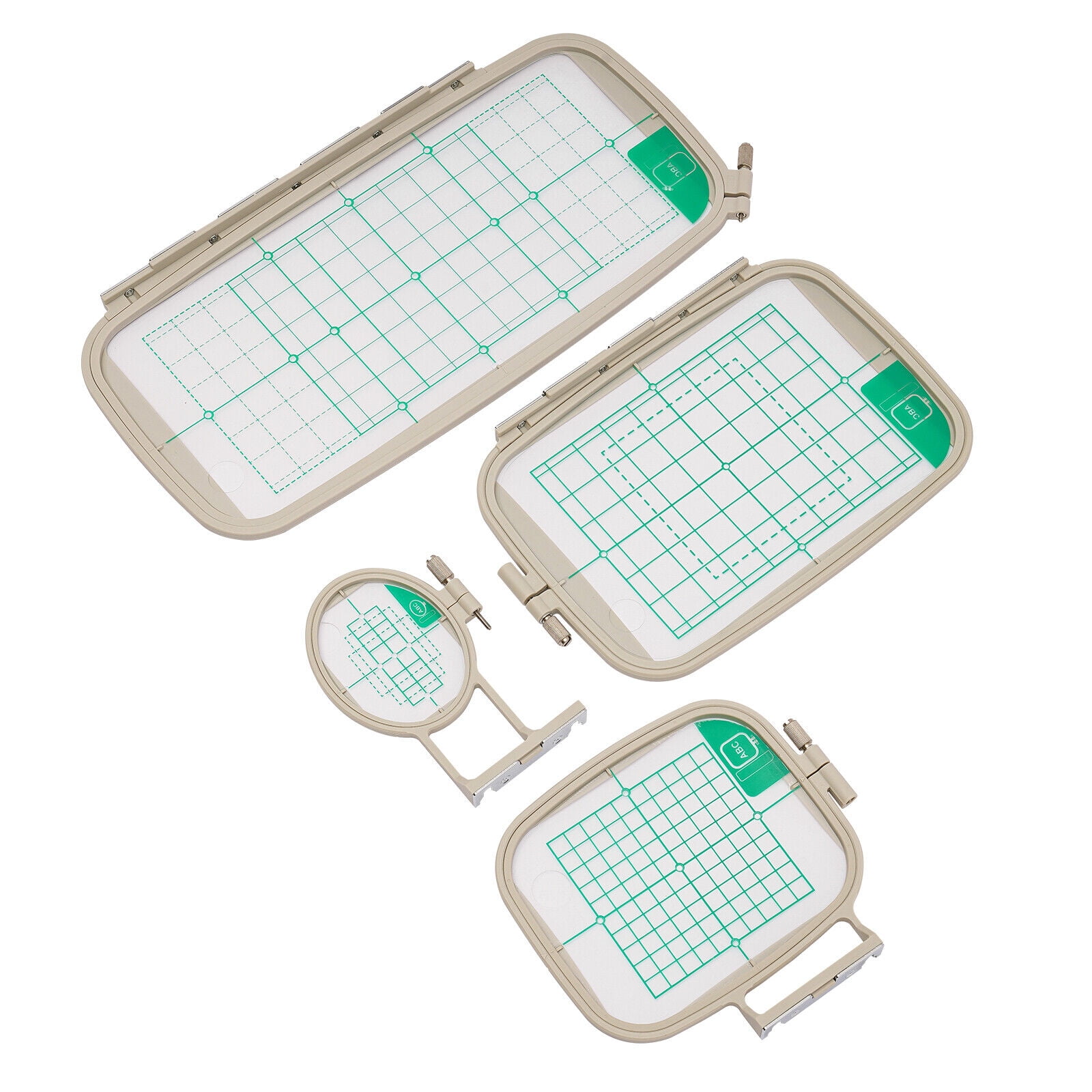 Set of 4 for Brother PE770 PE700 PE700II PE780D PE800 Machine Embroidery Hoops