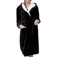 thumbnail image 1 of Jindong Robes en Peluche pour Femmes Robe en Polaire Longue Chaude Peignoir de Bain Veste de Détente Imprimée Robe de Confort Robes pour Femmes, 1 of 5