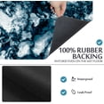 thumbnail image 4 of Blue Texture Background Bath Rugs 16x24 Inch Non Slip Bath Mat Quick Dry Super Absorbent Thin Bath Rug Fit Under Door Washable Bath Floor Rugs for Bathroom Bathtub Shower Sink,Multi 8, 4 of 6
